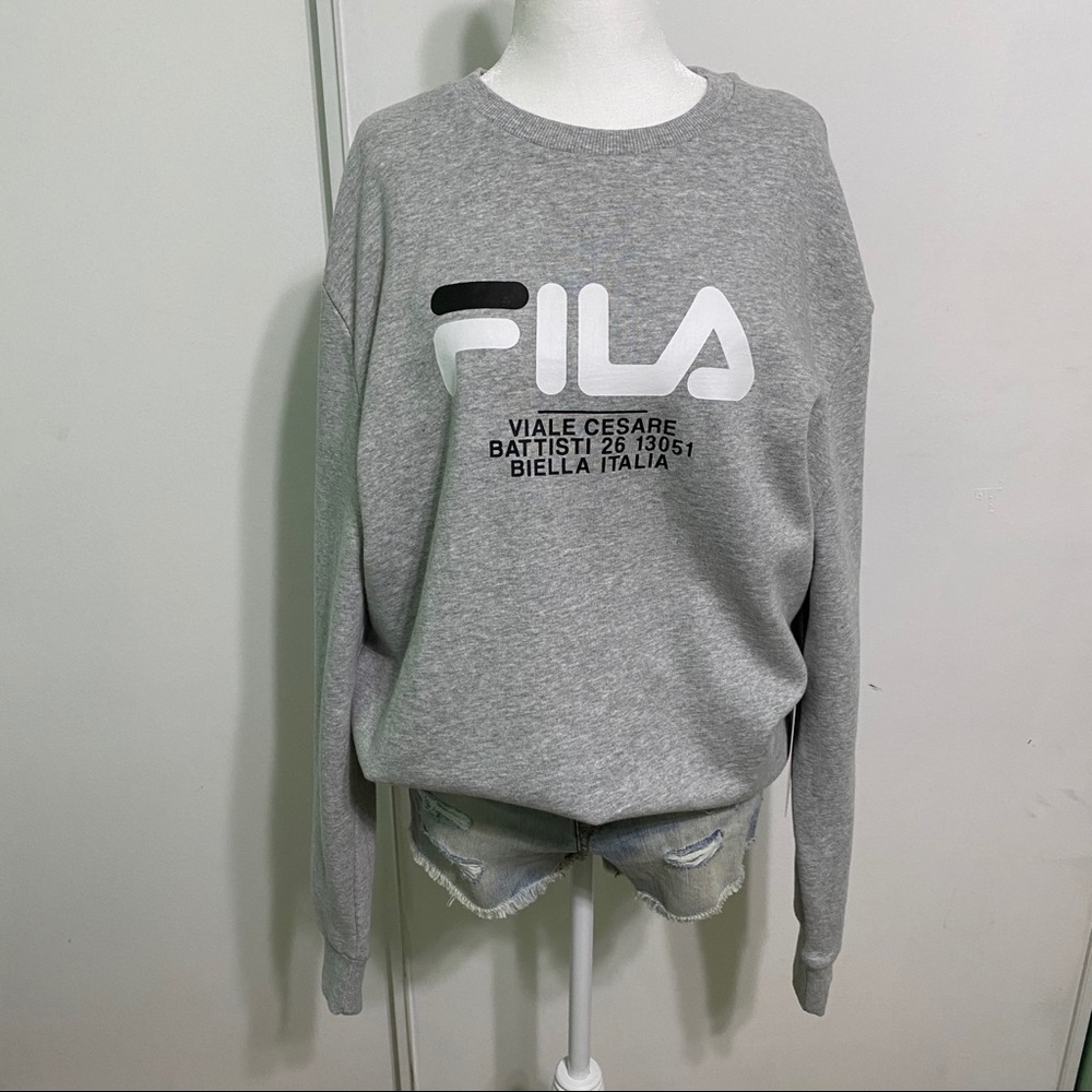 Nwt Fila gray sweatshirt pullover